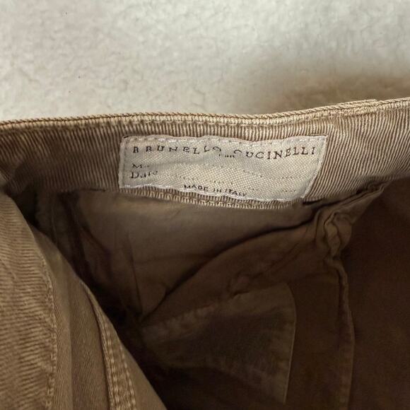 Brunello Cucinelli Tan Extra Skinny High Rise Leather Jeans Pants Monili 6 42 - Picture 8 of 9